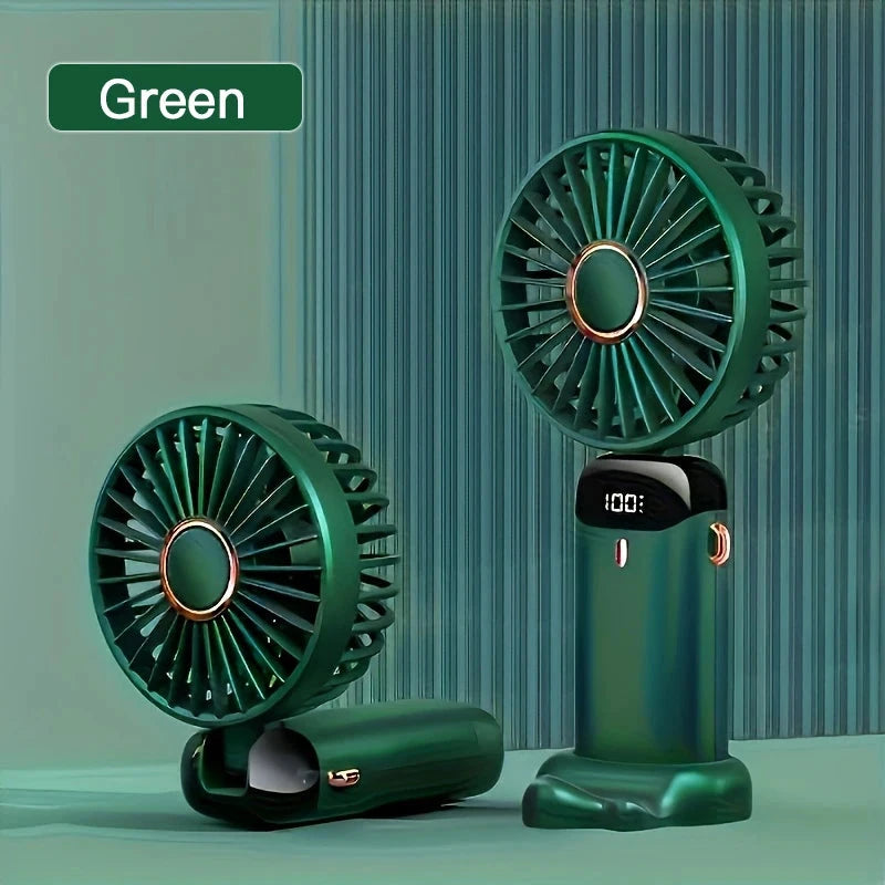 Portable Mini Fan — Rechargeable & Foldable