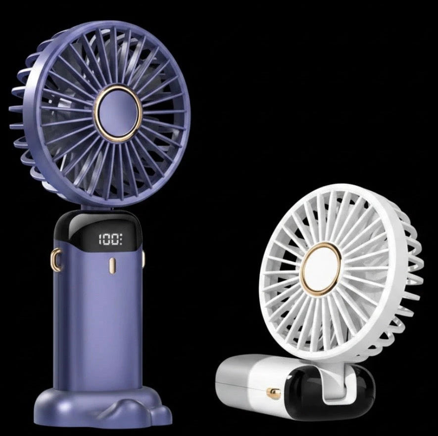 Portable Mini Fan — Rechargeable & Foldable